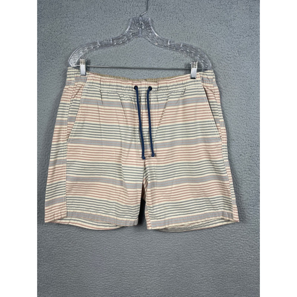 L.L. Bean Mens Size L Reg Striped Pull On Shorts